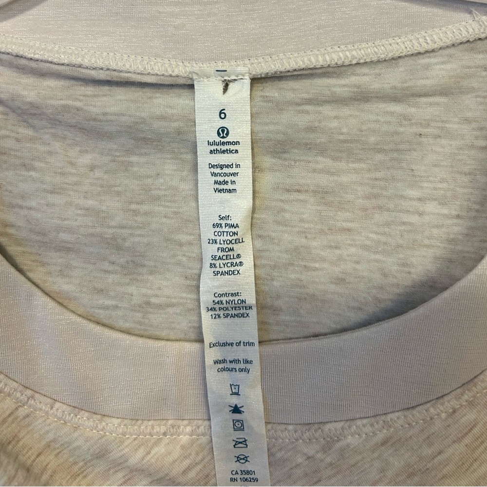 Lululemon To Class Tee - Heathered Dune / Dune - Picture 14 of 15